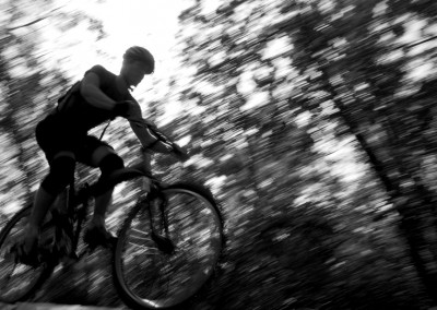 Montague X50 folding bike riding downhill