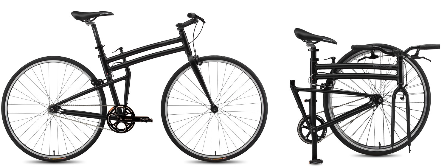 Boston Folding Bike Open and Folded