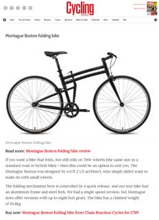Cycling Weekly Montague Folding Bike Article Thumbnail