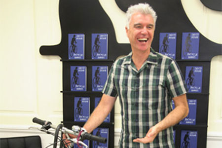 David Byrne with Montague Bike