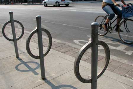 Empty Bike Racks