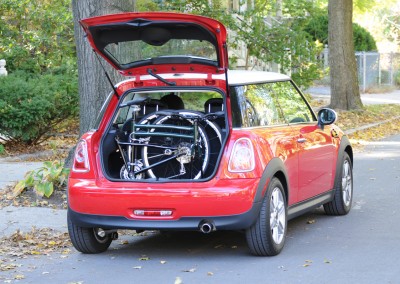 2015 Montague FIT folding in car trunk