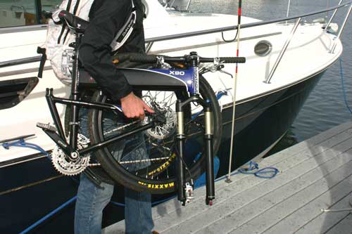 Montague folding bike for your boat