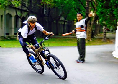 Hao-En Wang Triathlon Competition with Montague Paratrooper