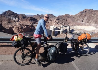 Hoover Dam on Montague Folding Bike