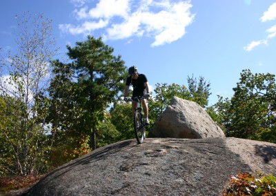 Montague X90 folding mountain bike riding downhill