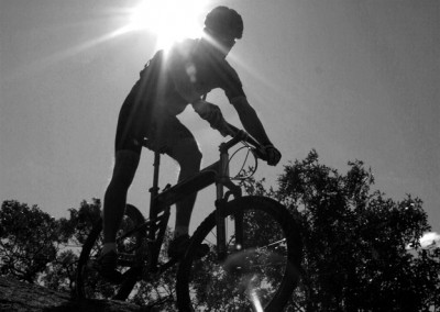 Montague X70 folding bike riding down