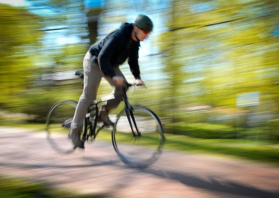 Montague Boston folding bike riding