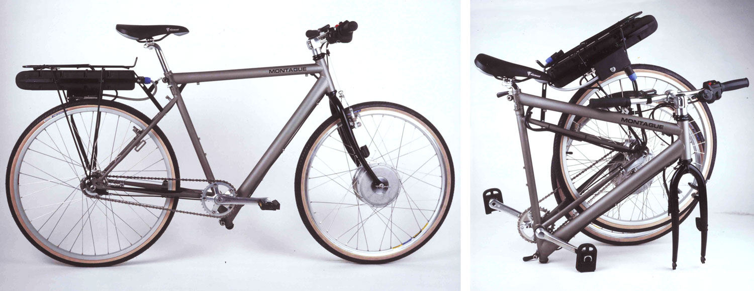 Early Montague Bi-Frame folding electric bike