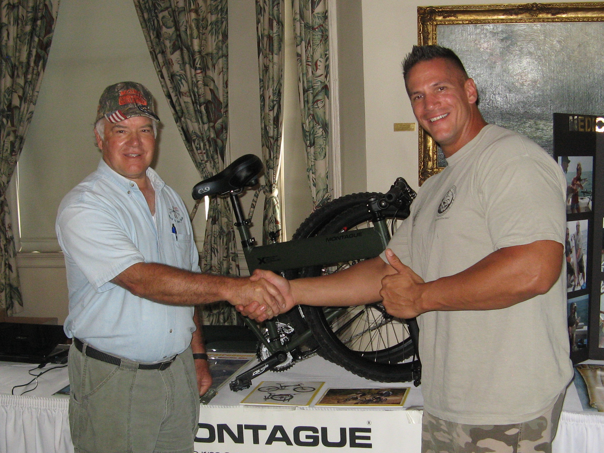 Montague folding bike for the operation injured soldiers Montague folding bike for the operation injured soldiers