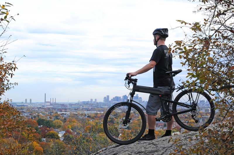 A Note on COVID-19 and Social Distancing by Bike