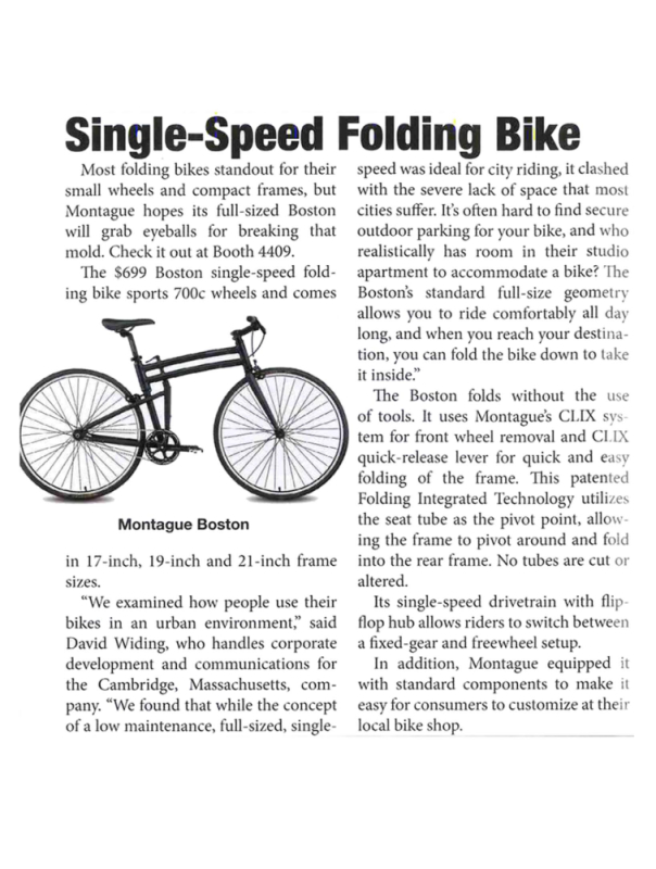 Montague in Interbike Show Daily