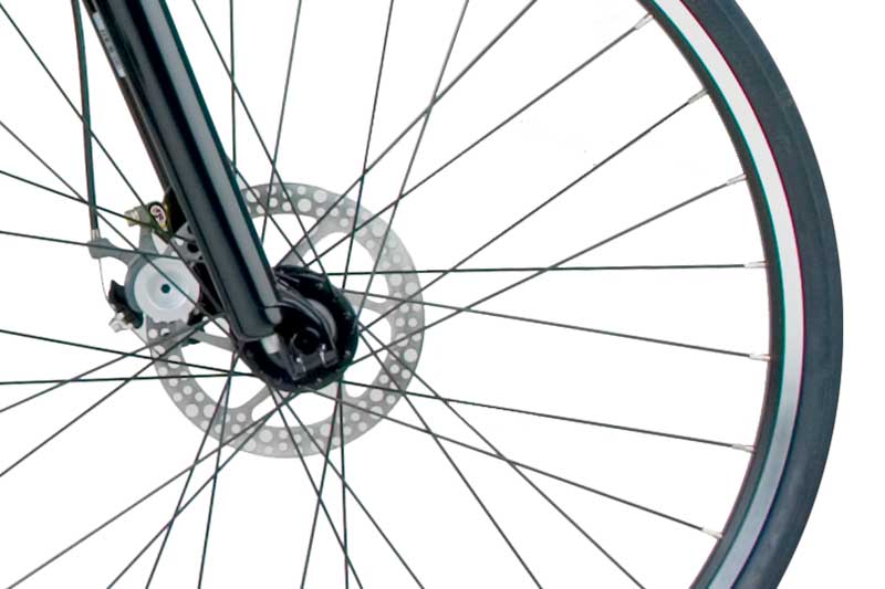 Swissbike TX Folding Bike Components Closeup