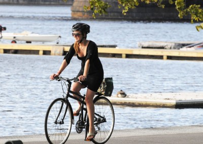 2015 Montague Navigator folding bike riding